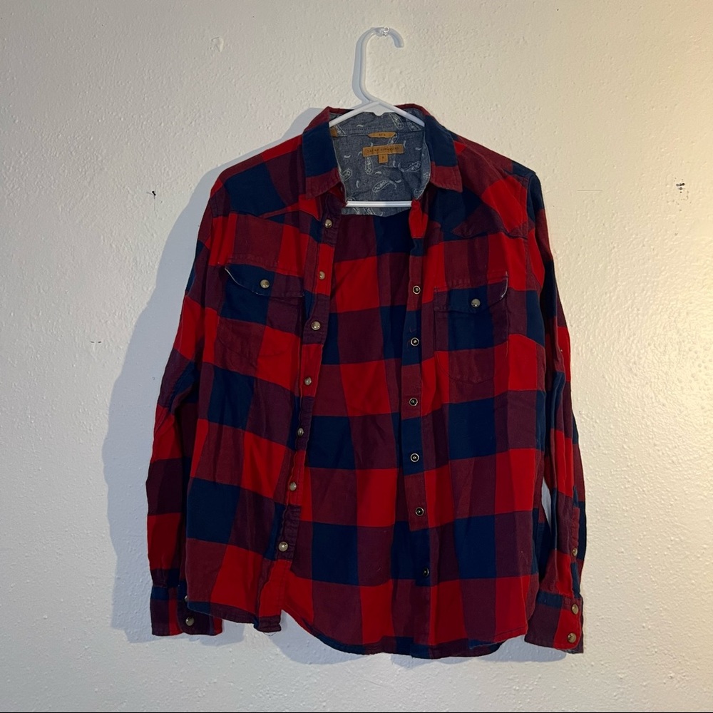 Red and Navy Flannel
